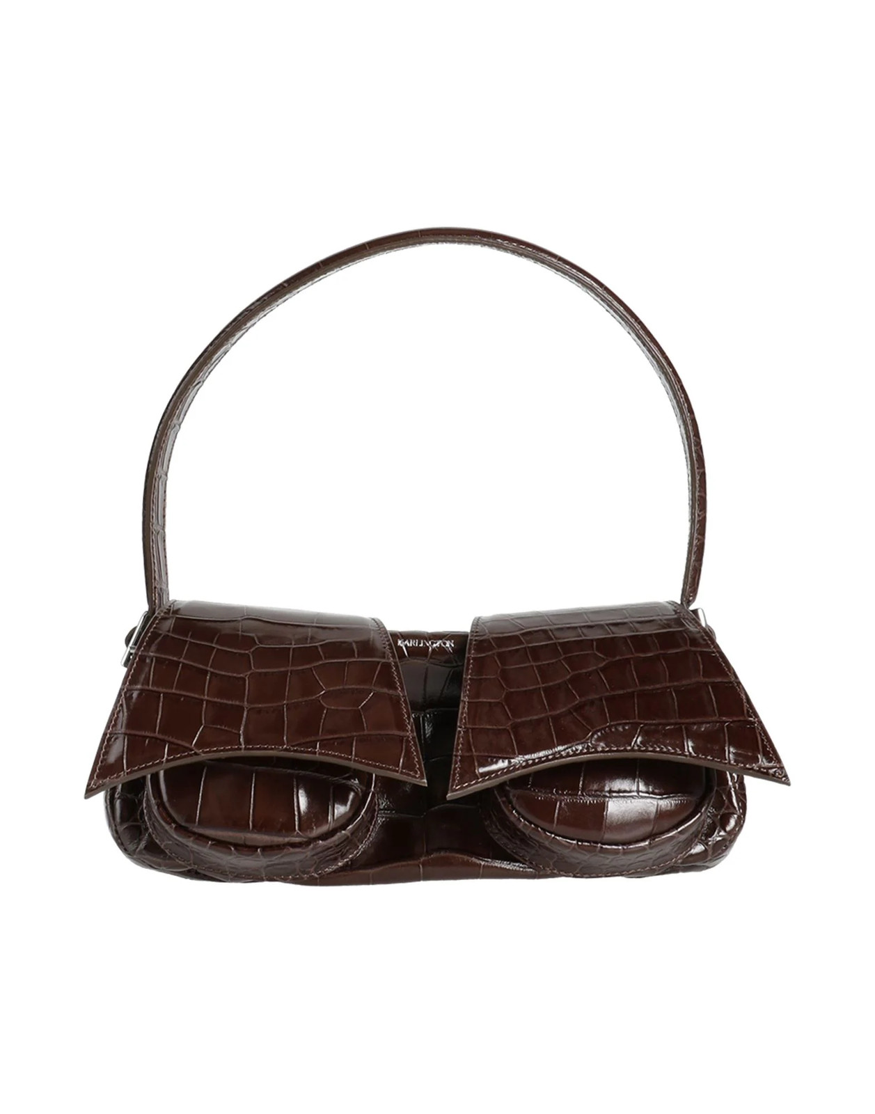 16arlington - Women - Leather Bowler Bag - Dark brown 232890₽