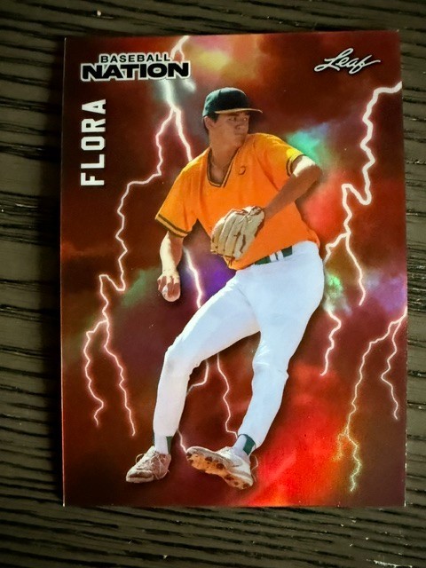 Jackson Flora 2026 Leaf Baseball Nation orange 4/5 giants