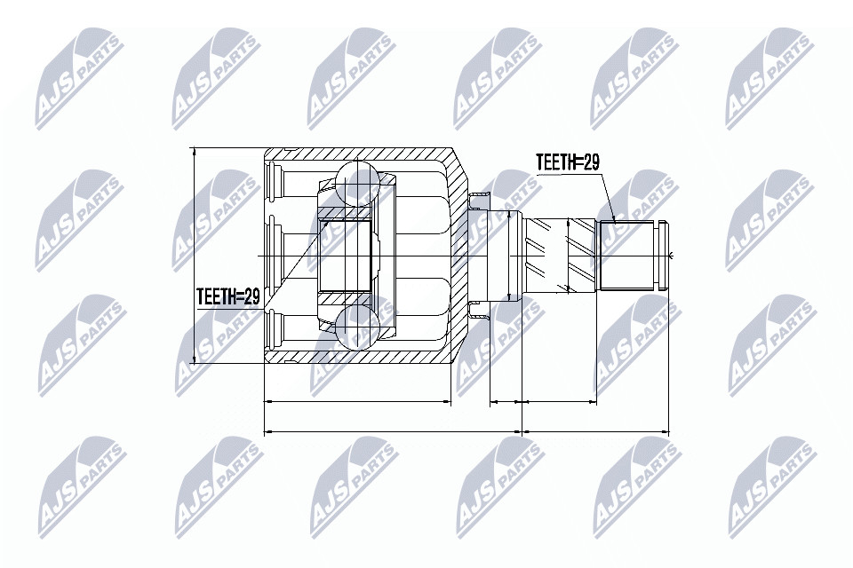 N.T.Y. NPW-NS-044.NTY Joint Kit, drive shaft for NISSAN,RENAULT