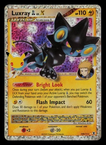 Luxray GL LV.X 109/111 Celebrations: Classic Collection Pokemon NM
