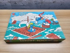 VINTAGE SMURF'S 100 PIECE JIGSAW PUZZLE - SMURFETTE - COMPLETE - MILTON BRADLEY