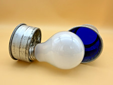 WW2 Luftschutz Verdunkelungslampe Blackout Lampe Blauglas E27 WWII