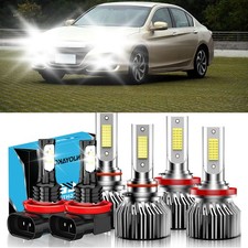 For Honda Accord 2008-2015 Combo Led Headlight Fog Light Bulbs Kit Super Bright For Honda Accord 2008-2015 Combo Led Headlight Fog Light Bulbs Kit Super Bright
