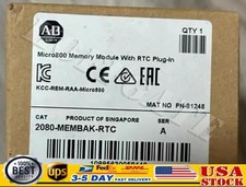 1PCS Allen Bradley 2080-MEMBAK-RTC Memory Module With RTC Plug-In Factory Sealed