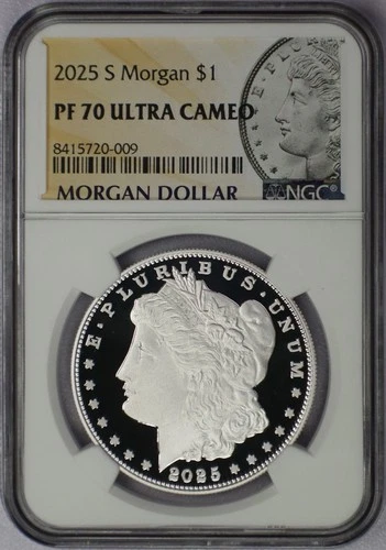 2025-S Morgan Silver Dollar - NGC PF 70 Ultra Cameo
