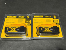 DEWALT 20V MAX XR 5.0Ah Lithium-Ion Battery DCB205   2-Pack New Sealed