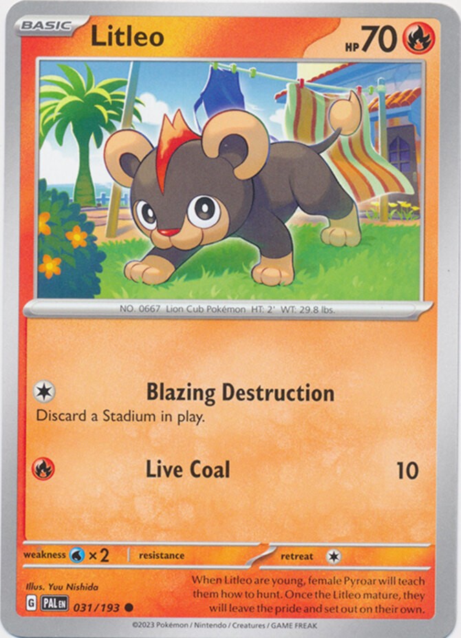 Litleo - 031/193 - Common - Near Mint