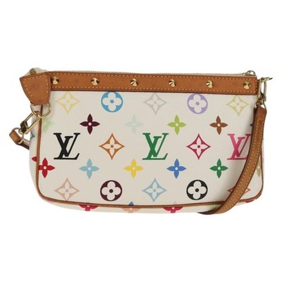 LOUIS VUITTON Multicolor Pochette Accessoires Pouch White M92649