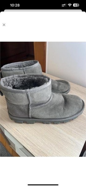 Women UGG Boots Grey Suede 40 #O116