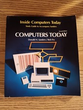 Computers Today Donald H. Sanders 1983 Vintage Computer Computing Textbook