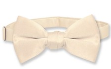 Vesuvio Napoli Boys BOWTIE Solid Light BROWN Color Youth Bow Tie