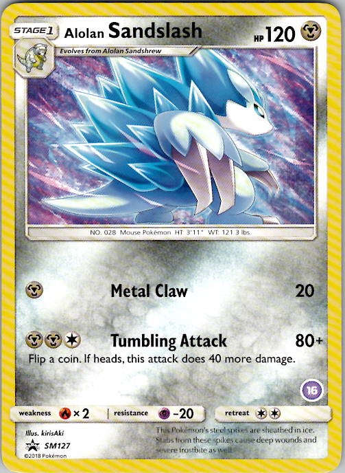 Alolan Sandslash (16) SM Trainer Kit: Alolan Sandslash & Alolan Ninetales SM127