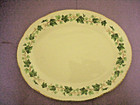 Vintage Homer Laughlin Green Ivy Oval Serving Platter Gold Trim G52 N6 — photo 2