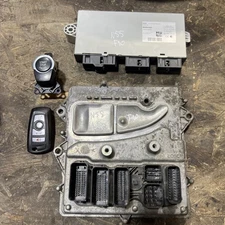 11-13 BMW 535i 535iGT X3 (F06 F07 F10) 3.0L N55 ENGINE DME CAS-4 MODULE KEY SET