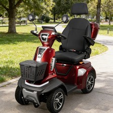HS4W-B1R 500W Heavy Duty 4 Wheel Mobility Scooters 4 Speed for Seniors  Adults