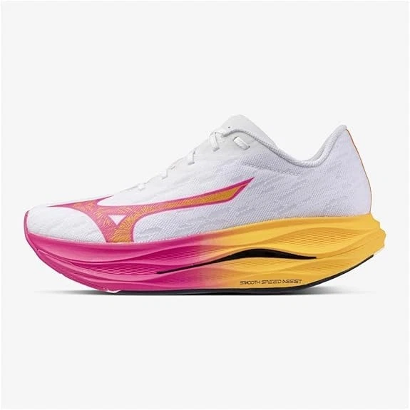 Mizuno Zapatos para Correr WAVE REBELION FLASH3 HANABI PACK J1GC2517 Blanco RosaNaranja Foto 3 de 4