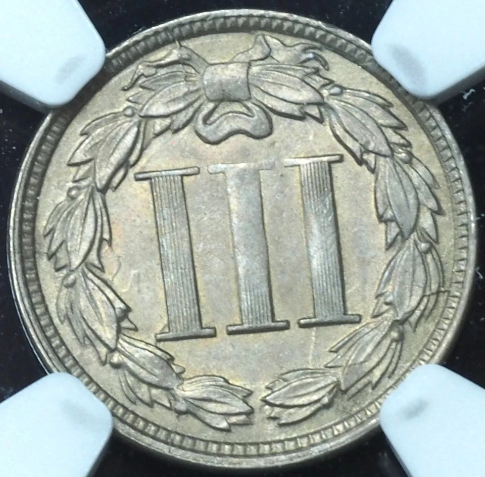 1867 3 Cent Nickel MS62 NGC Certified - Image 4 of 4