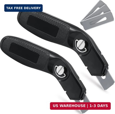 Lasnten 2 Pieces 6 Blades Utility Carpet Knife Cutting Heavy Duty Carpet Knife C