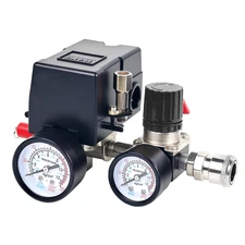 Air Compressor Pressure Switch with Pressure Regulator, 90-120 PSI Air Compresso