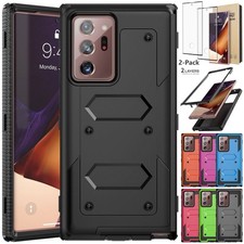 For Samsung Galaxy Note20 Ultra 5G Phone Case 2in1 Layers Cover Screen Protector