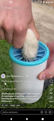 Portable Pet Paw Cleaner, Gentle Cleaning, Prevent mess indoors, Soft Silicone