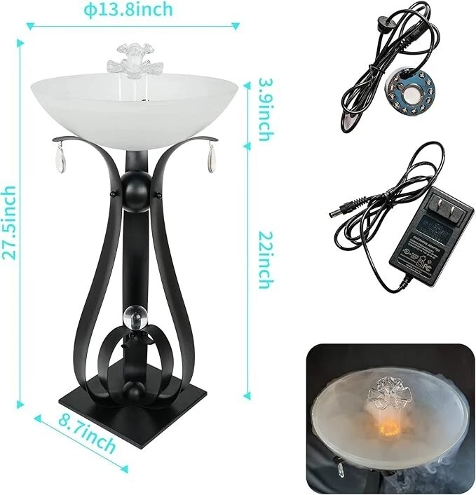 Mood Mist Lamp Quiet Ultrasonic LED Night Light Humidifier Aroma Diffuser for La - Image 4 of 4