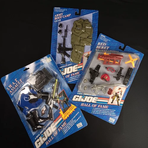Vintage GI Joe Hall of Fame Accessory lot Hasbro 1990s