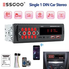 Bluetooth Car Stereo Audio In-Dash FM Aux MP3 Input Receiver SD USBRadio Player
