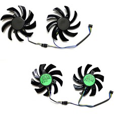 2pcs Graphics Card Cooling Fans for POWERCOLOR RX7600 8GB Fighter Graphics Card