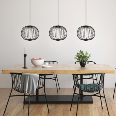 Hängelampe Esstischlampe Pendellampe schwarz LED BigLight