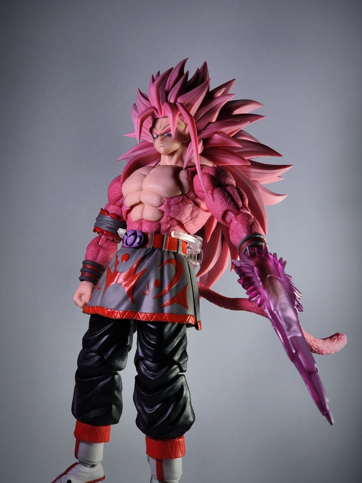 Toy Makeover) Boneco do Goku Ssj4 - Dragon Ball Super - Custom SHF