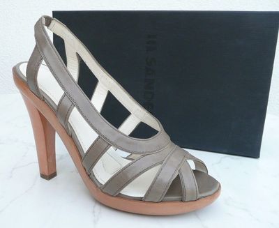 Jil Sander Size 36 Platform Sandals High Heels Shoes Fango NEW Former RRP 550  