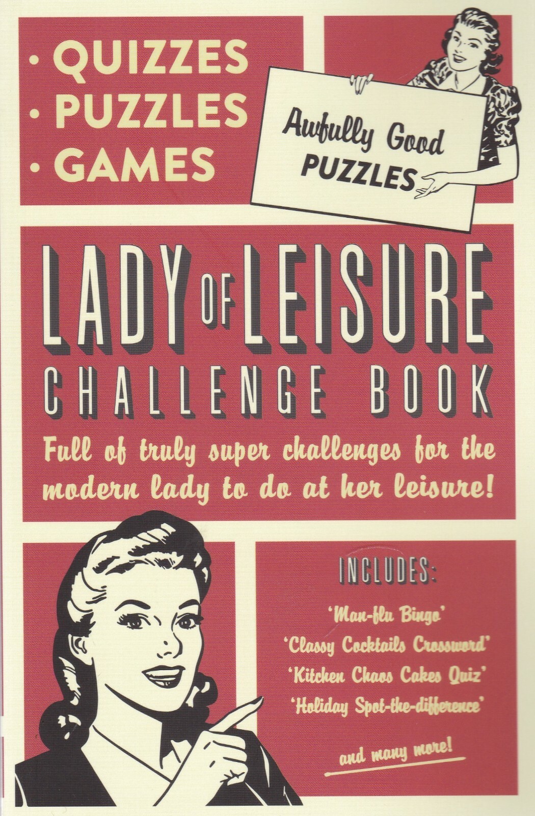 Lady of Leisure Puzzle Challenge: Awfully Good Puzzles, Quizzes and Games New
