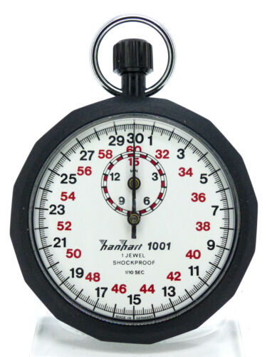 Hanhart 1001 chronomètre minuterie 1/10 boîte vente en gros à montre mode demploi