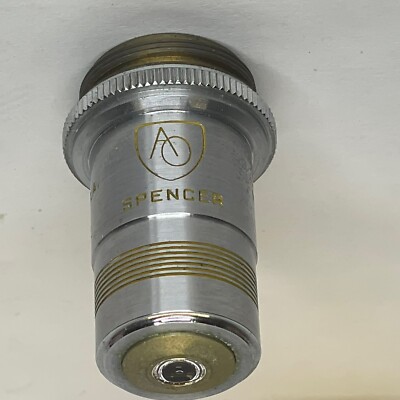 Vtg American Optical Spencer Cat. 1116 45x N.A. .66 Microscope Objective Lens