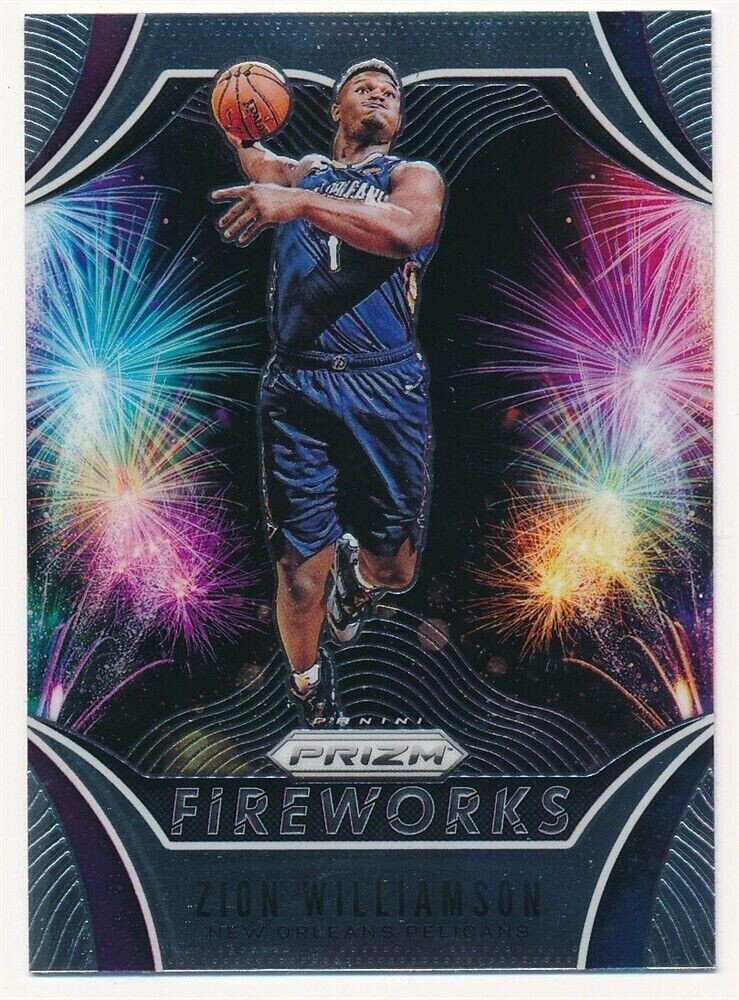 ZION WILLIAMSON 2019-20 PANINI PRIZM FIREWORKS #26 NEW ORLEANS PELICANS MINT