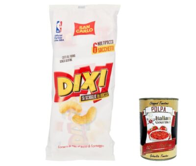 3x San Carlo Dixi Multipack Maischips Käse Käse Pommes (6x22g) 132g+Polpa 400g