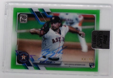 2021 Topps Clearly Authentic Green Blake Taylor Houston Astros Auto RC 80/99