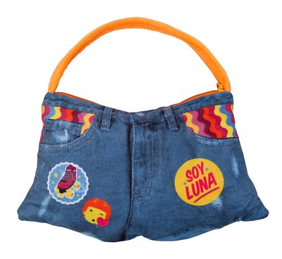 Joy Toy 16086 Tasche Soy Luna 2in1 in Jeans-Look, bunt, 38 cm