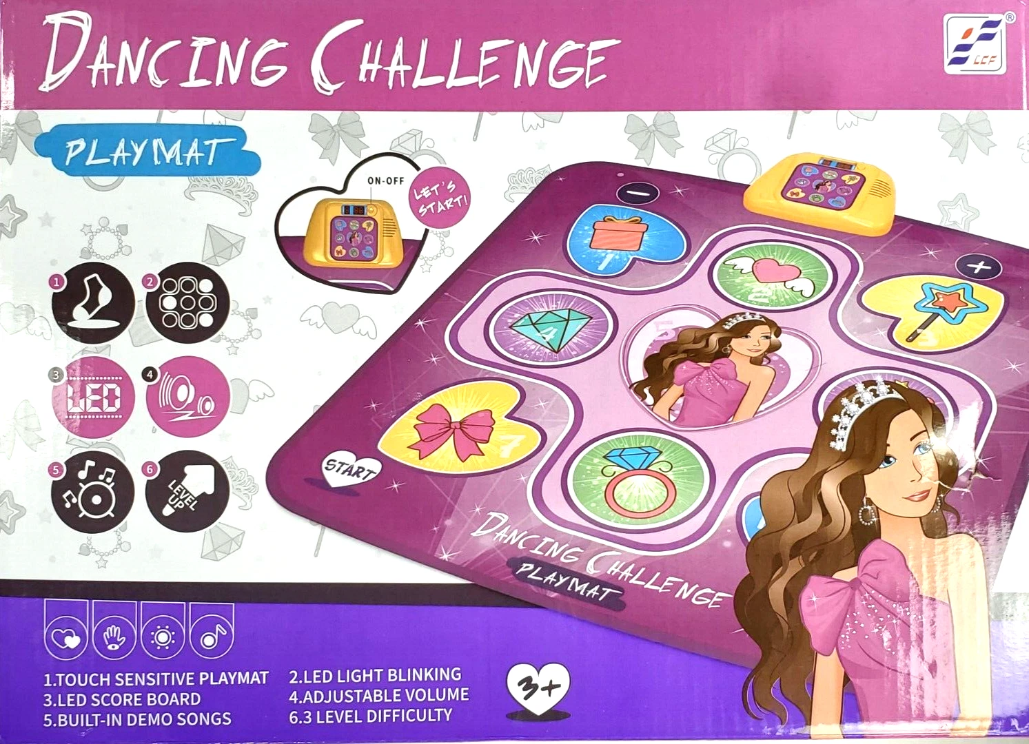 LCF DANCING CHALLENGE PLAY MAT Bluetooth Touch-Sensitive Playmat