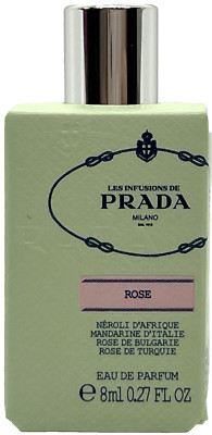 PRADA LES INFUSIONS DE ROSE EAU DE PARFUM MINI SPLASH WOMEN 0.27 Oz TRAVEL SIZE!