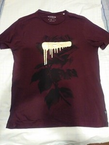 guess burgundy shirt