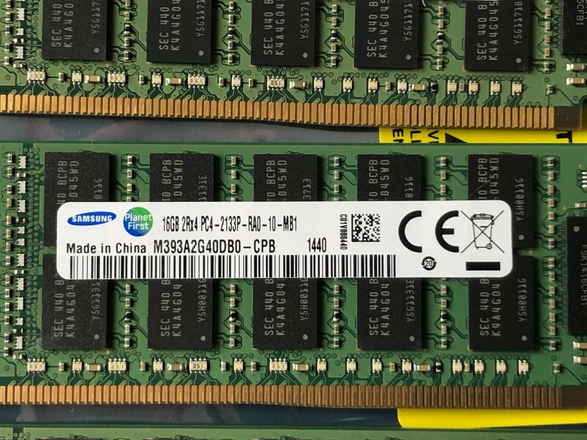 Samsung 64GB (4x16GB) DDR4-2133 RDIMM PC4-17000P-R Dual Rank (2Rx4