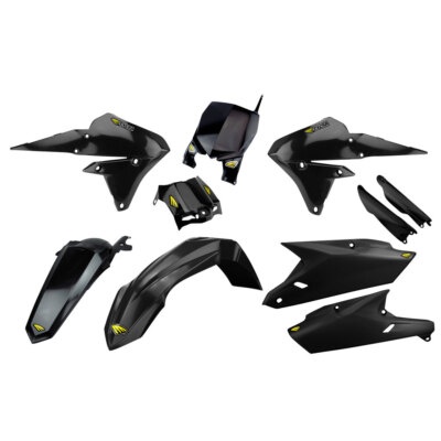 Cycra Powerflow Complete Plastic Kit Set Black Fits YAMAHA YZ250F YZ450F