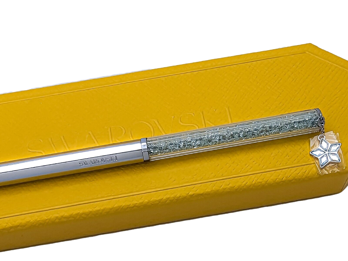 New in Gift Box SWAROVSKI Star 2024 Blue Crystalline Ball Point
