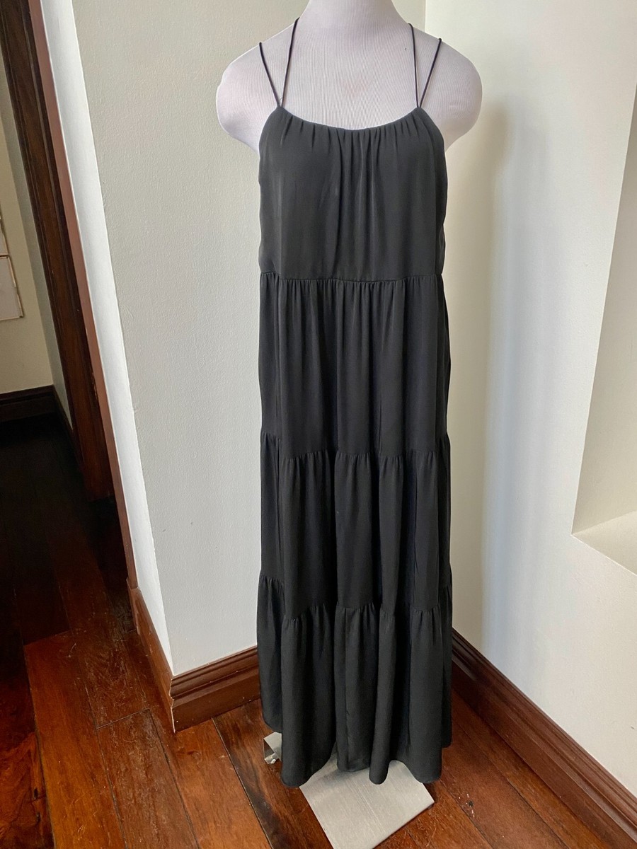 Express Black Maxi Dress Black Flowy Strappy Size M | eBay Express Black Maxi Dress Black Flowy Strappy Size M | eBay