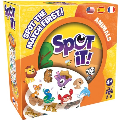 Spot It! Animals (Eco-friendly) Card Board Game Asmodee