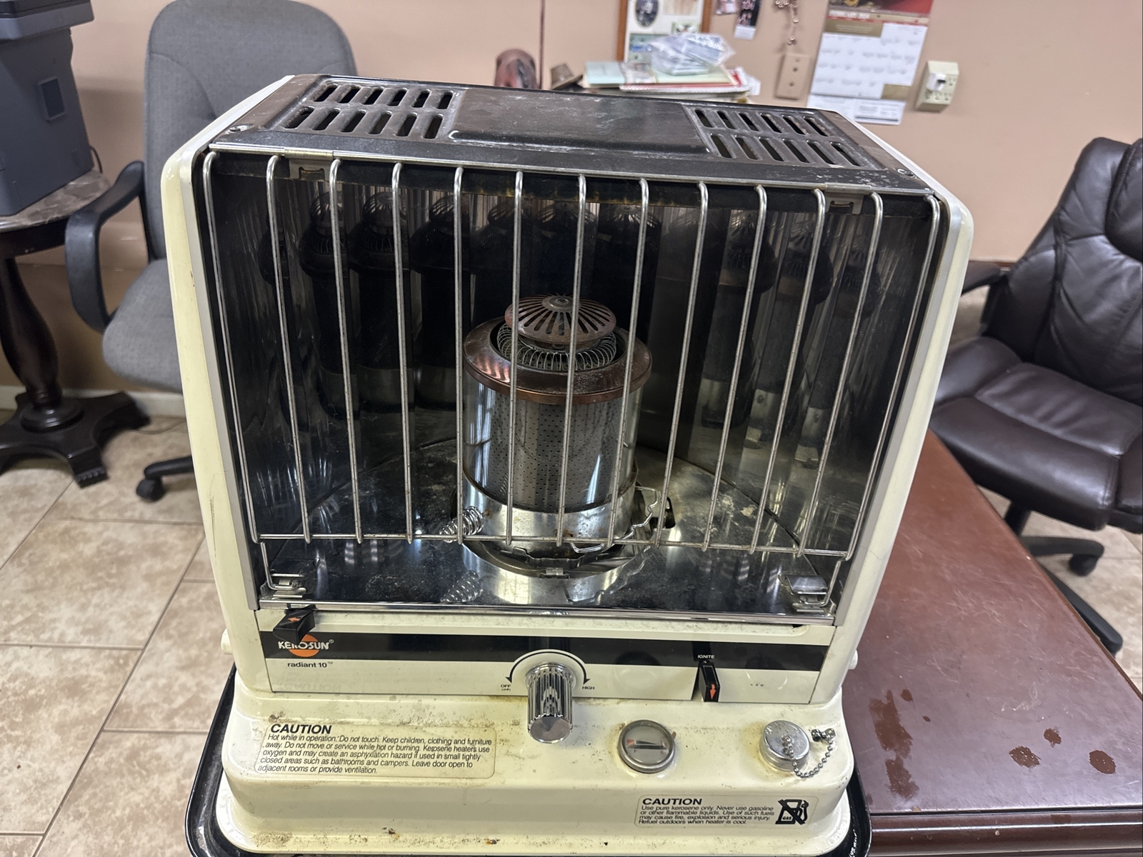 Vintage KeroSun Radiant 10 Kerosene Heater Made In Japan Read