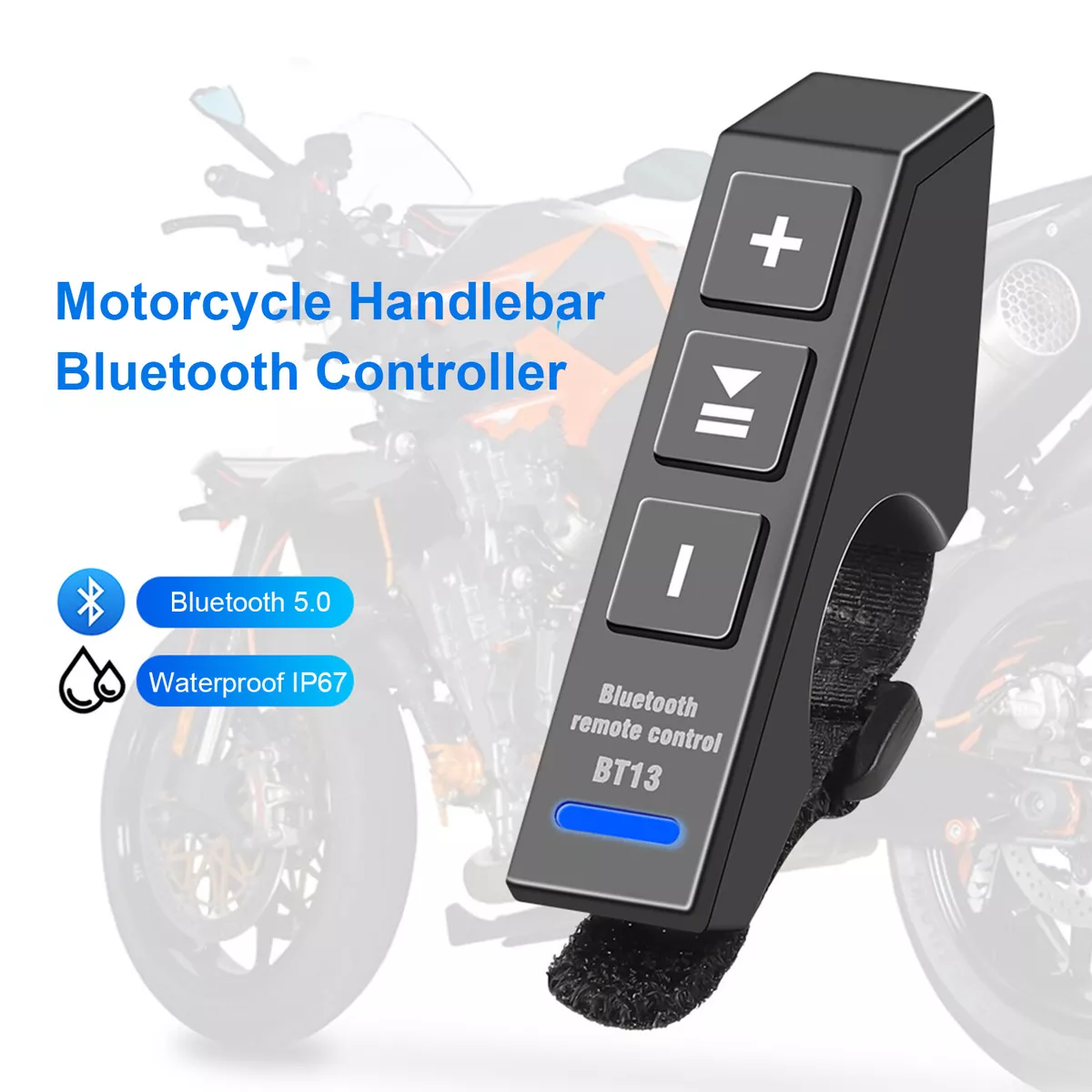 Wireless Bluetooth Remote Bike Motorcycle Handlebar Remote