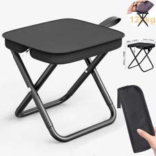 Folding Stool Portable Chair Aluminum Bracket for Outdoor Hiking Fishing Travel